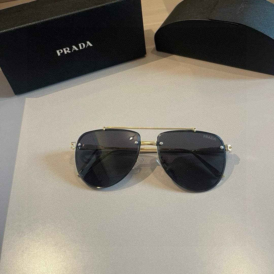 Prada Polarized Fashion Gold Lens Sunglasses for Men - 432083 - detail image 6