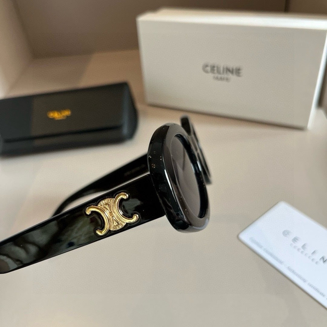 Celine Fashion Black Lens Sunglasses for Men & Women - 449297