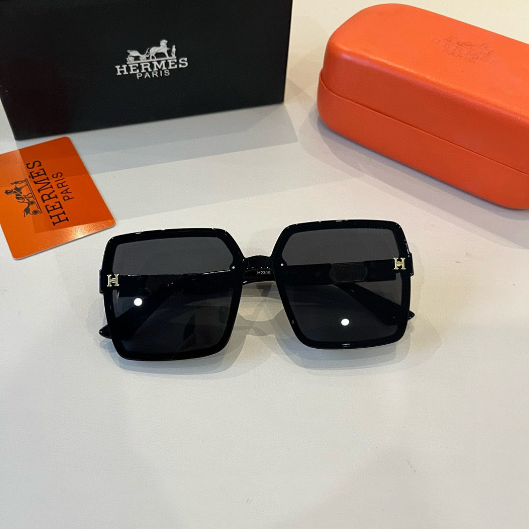 Hermès Round Black Lens Sunglasses for Women - 358938 - detail image 7