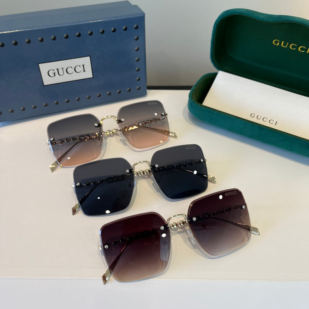 Gucci Oversized Silver Lens Sunglasses for Women - 866912 - detail image 10