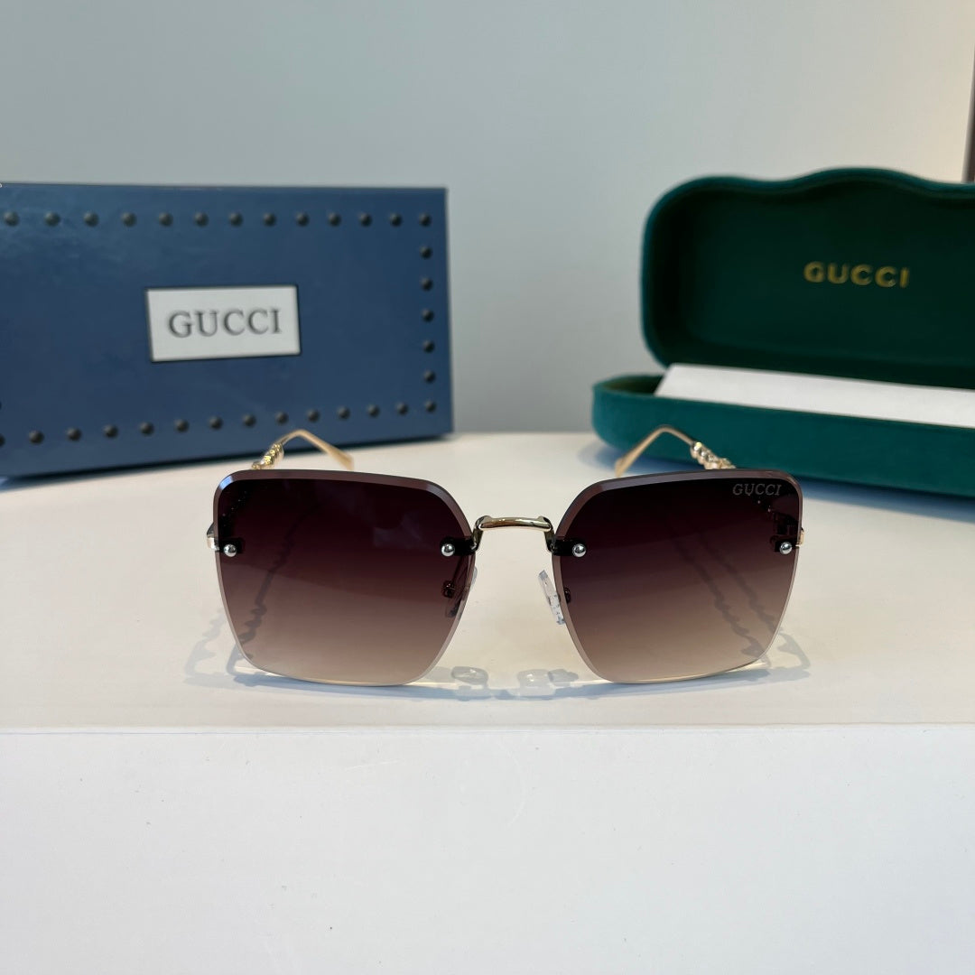 Gucci Oversized Silver Lens Sunglasses for Women - 997563 - detail image 2