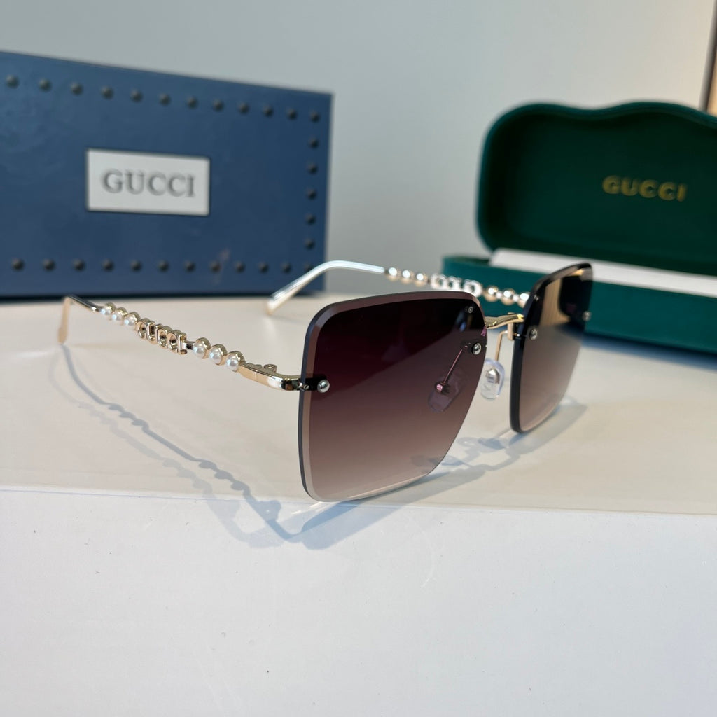 Gucci Oversized Silver Lens Sunglasses for Women - 997563