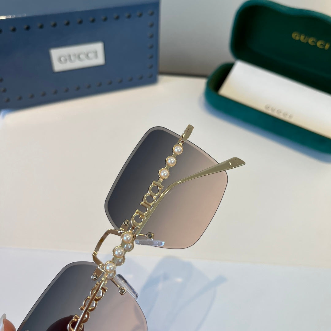 Gucci Oversized Silver Lens Sunglasses for Women - 866911 - detail image 6