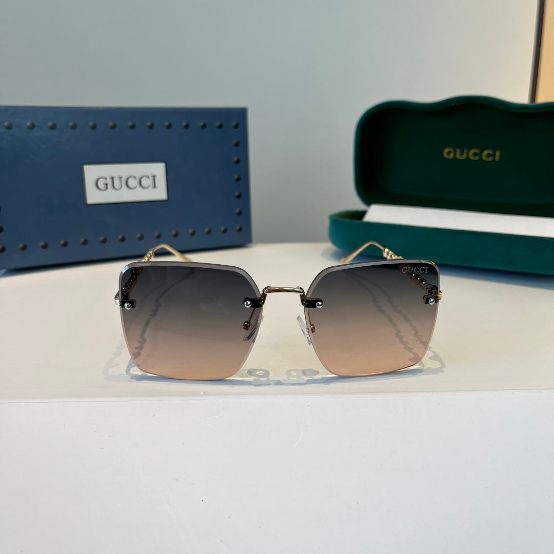 Gucci Oversized Silver Lens Sunglasses for Women - 997564 - detail image 2