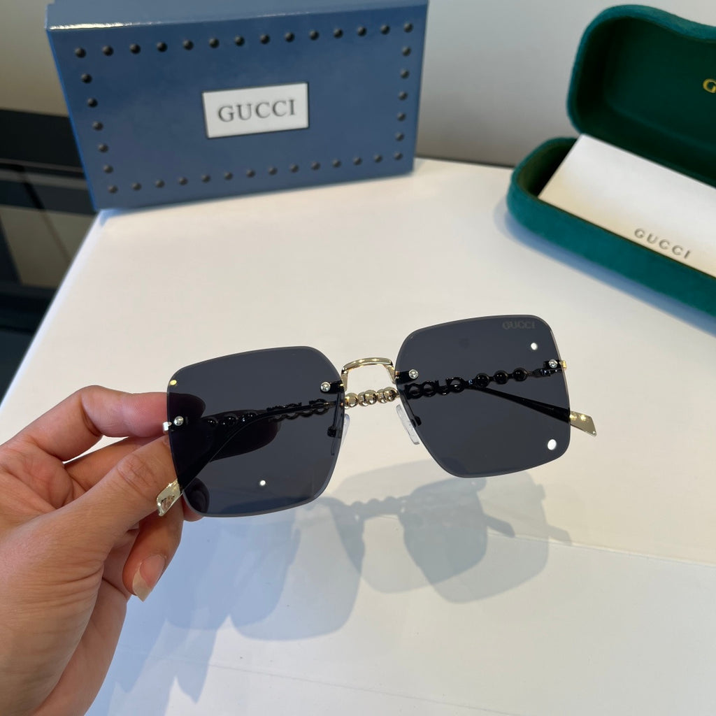Gucci Oversized Silver Lens Sunglasses for Women - 997565 - detail image 7