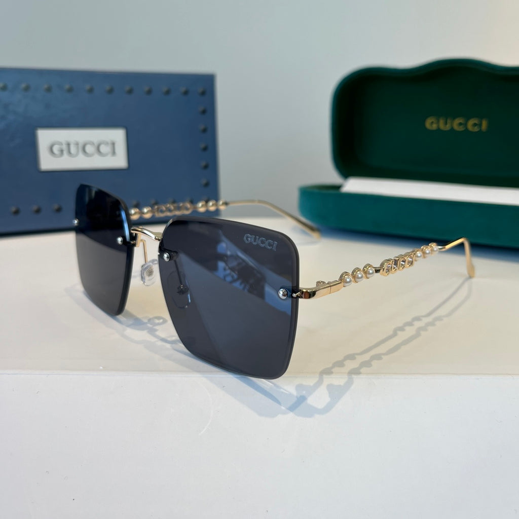 Gucci Oversized Silver Lens Sunglasses for Women - 997565 - detail image 3