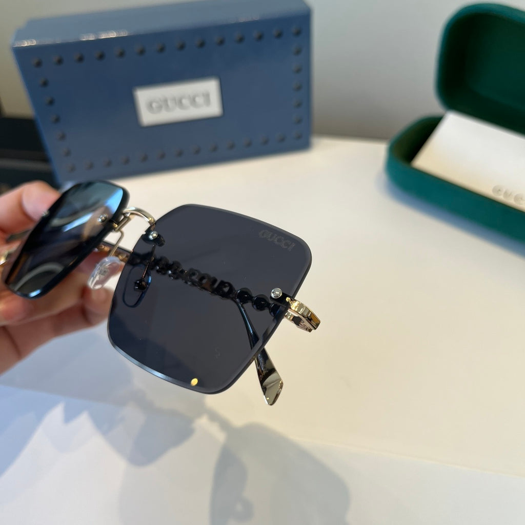 Gucci Oversized Silver Lens Sunglasses for Women - 997565 - detail image 6
