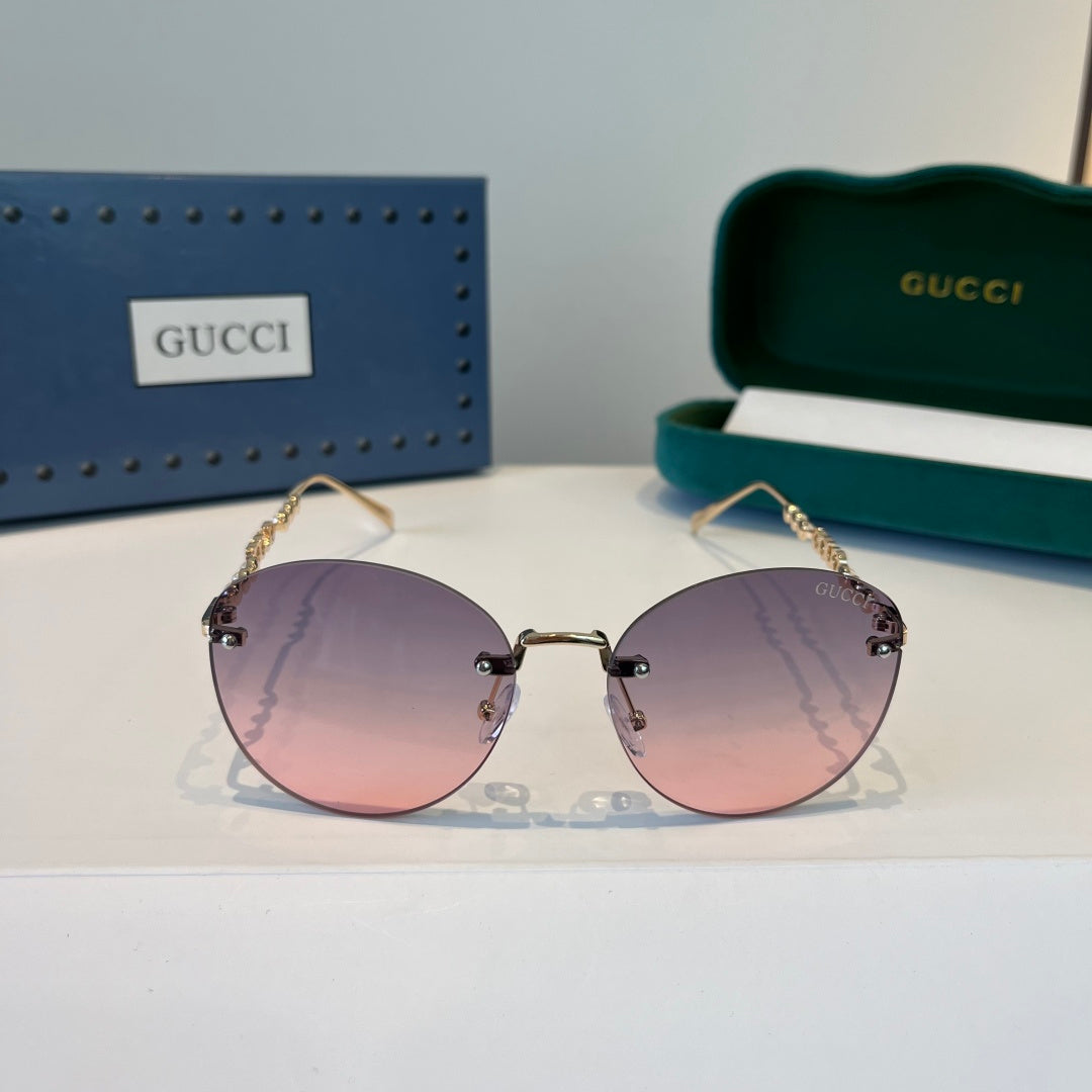 Gucci Oversized Silver Lens Sunglasses for Women - 997566 - detail image 2