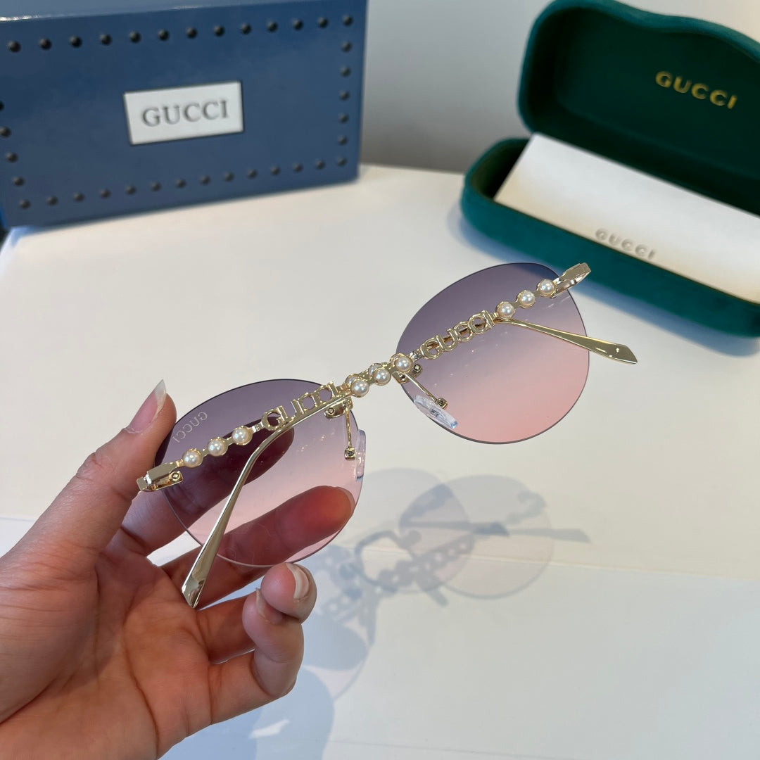 Gucci Oversized Silver Lens Sunglasses for Women - 997566 - detail image 9
