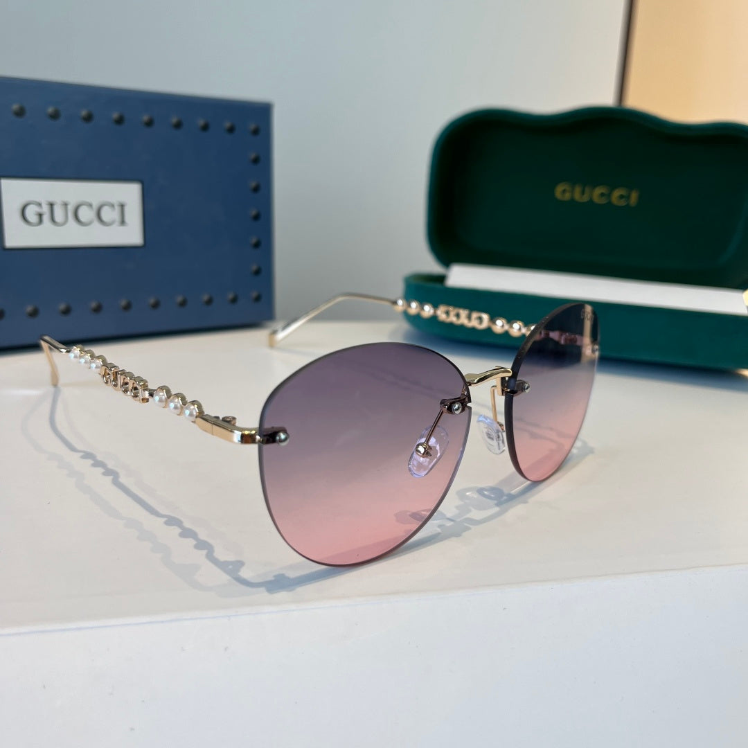 Gucci Oversized Silver Lens Sunglasses for Women - 866913