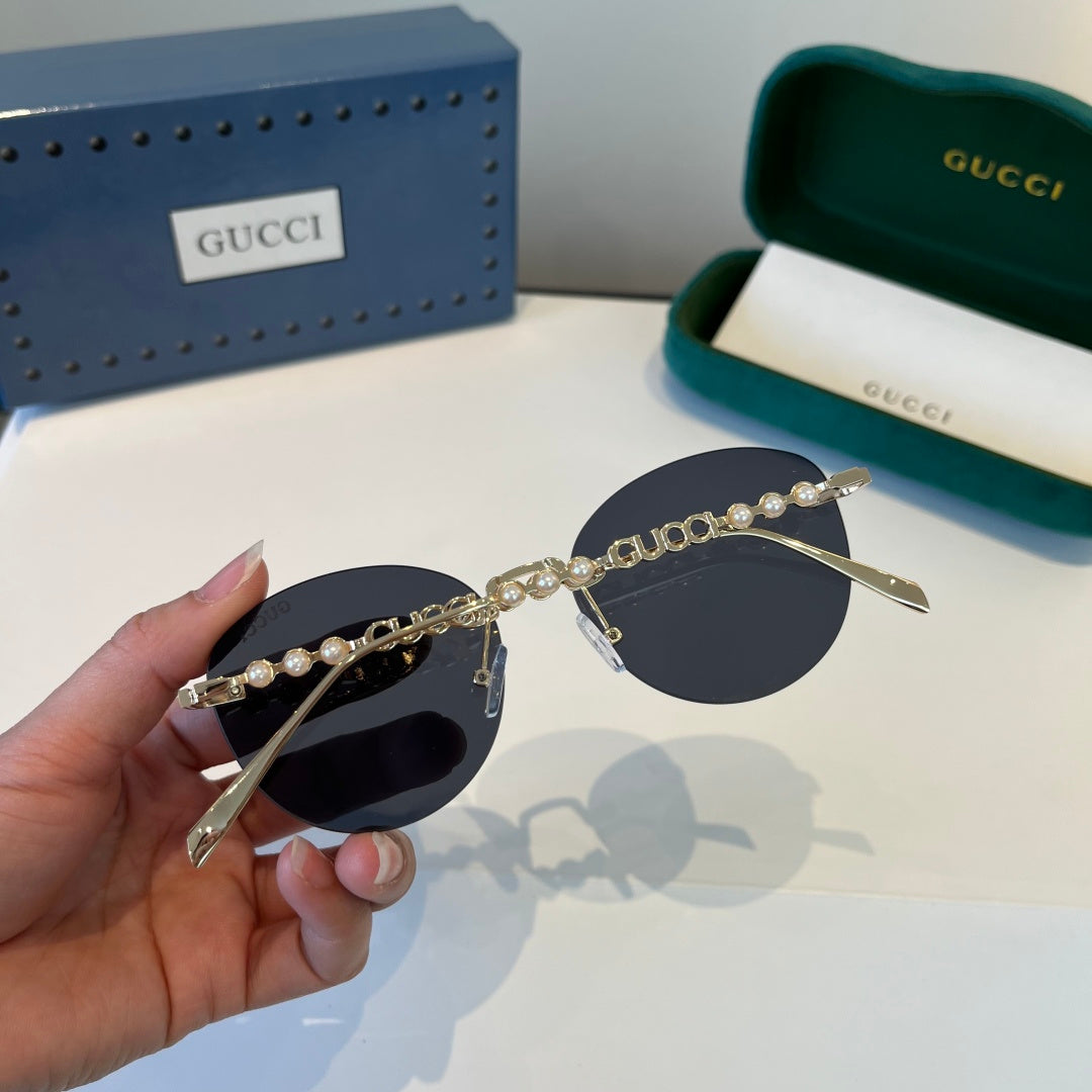 Gucci Oversized Silver Lens Sunglasses for Women - 997567 - detail image 8