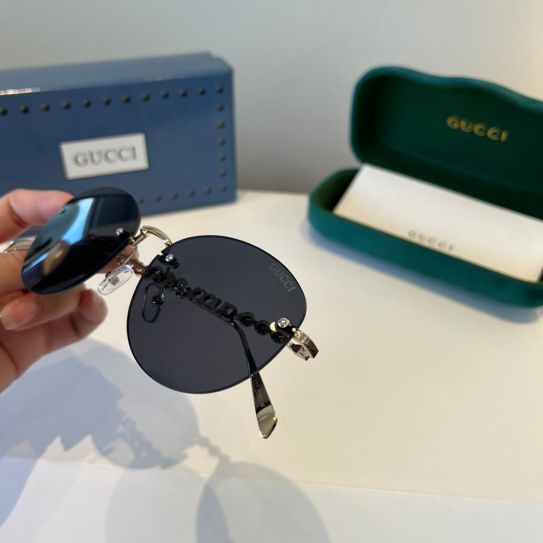 Gucci Oversized Silver Lens Sunglasses for Women - 997567 - detail image 6