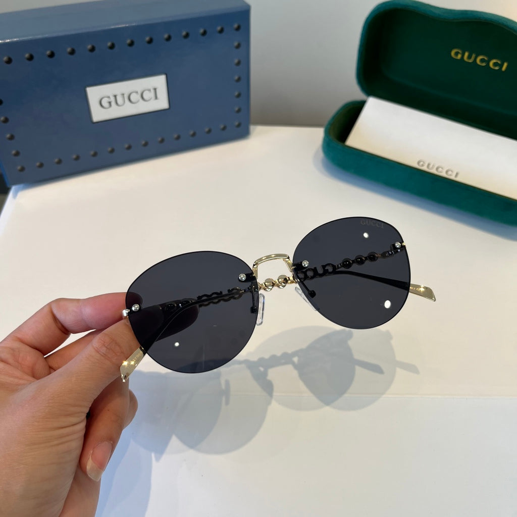 Gucci Oversized Silver Lens Sunglasses for Women - 997567 - detail image 10