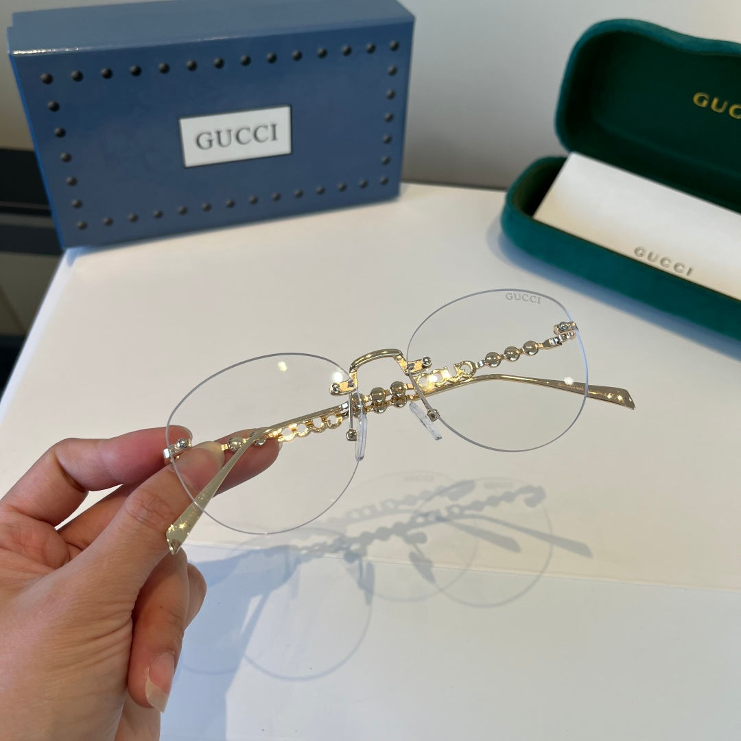 Gucci Oversized Silver Lens Sunglasses for Women - 997568 - detail image 5