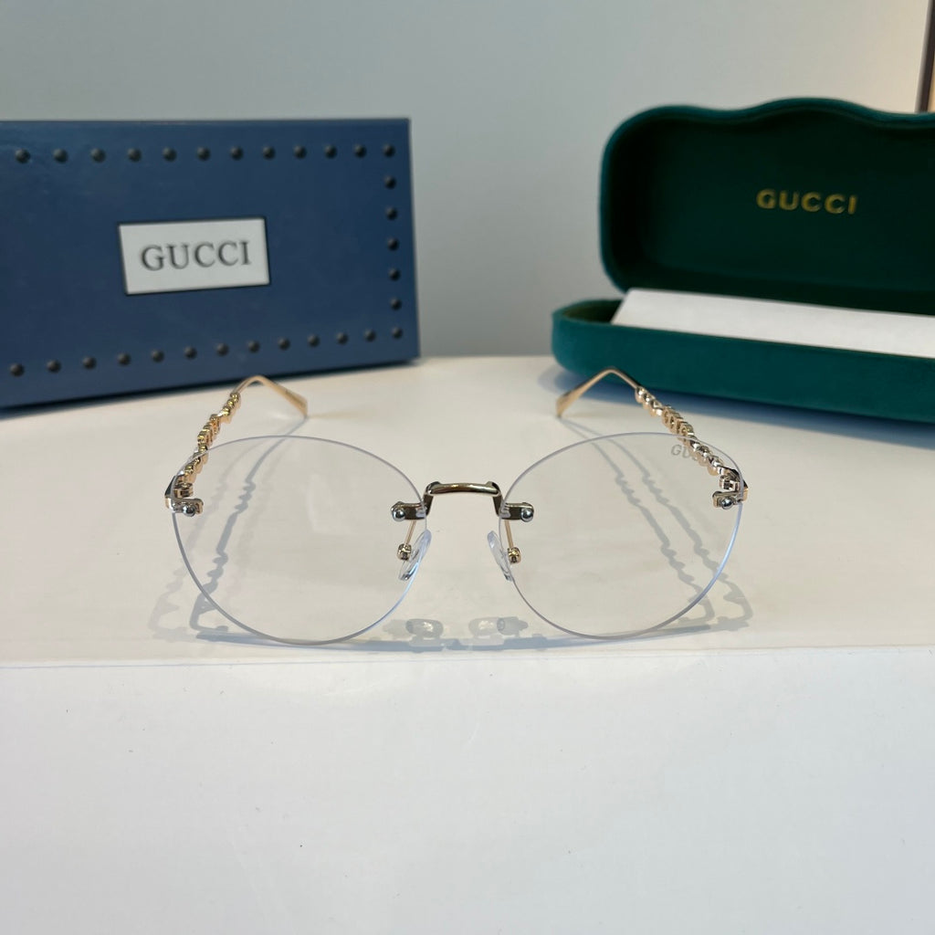 Gucci Oversized Silver Lens Sunglasses for Women - 997568 - detail image 2