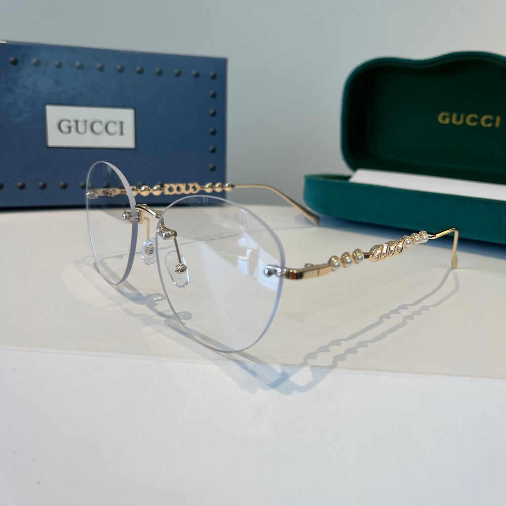 Gucci Oversized Silver Lens Sunglasses for Women - 997568 - detail image 3