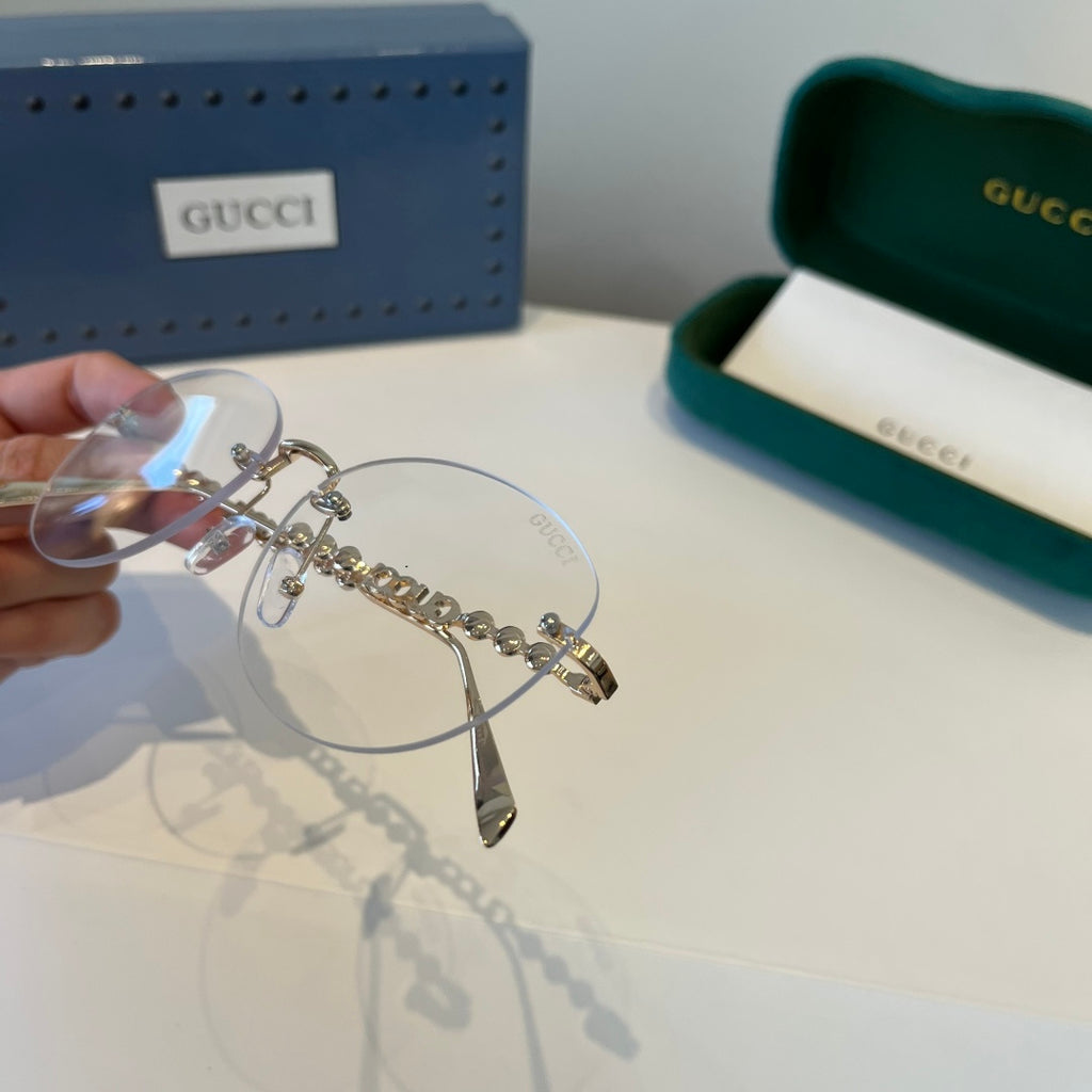 Gucci Oversized Silver Lens Sunglasses for Women - 997568 - detail image 7