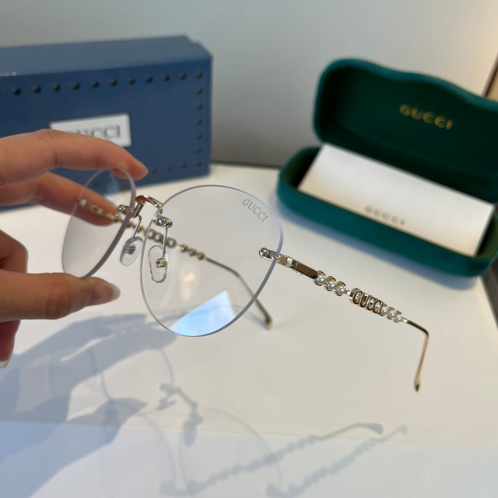 Gucci Oversized Silver Lens Sunglasses for Women - 997568 - detail image 4