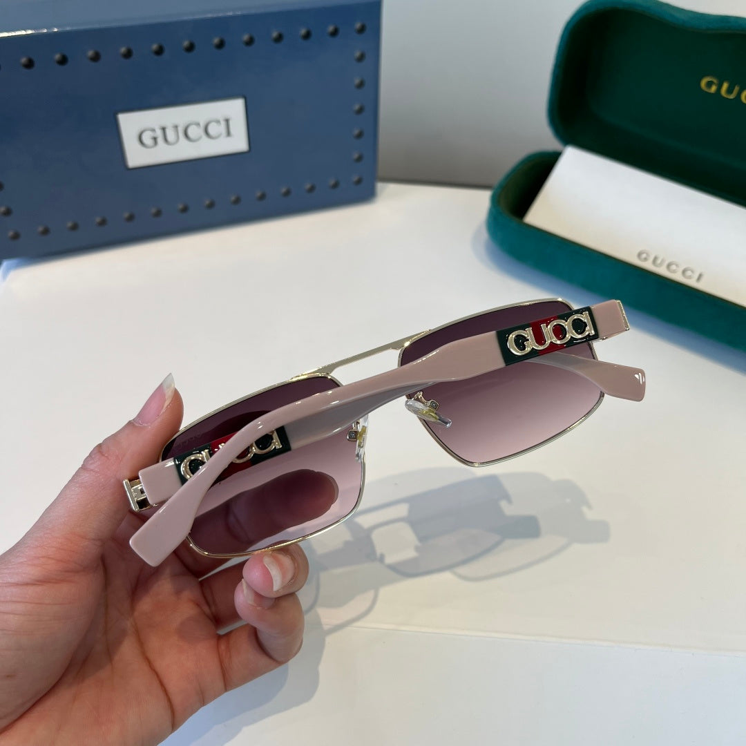Gucci Oversized Silver Lens Sunglasses for Women - 997569 - detail image 9