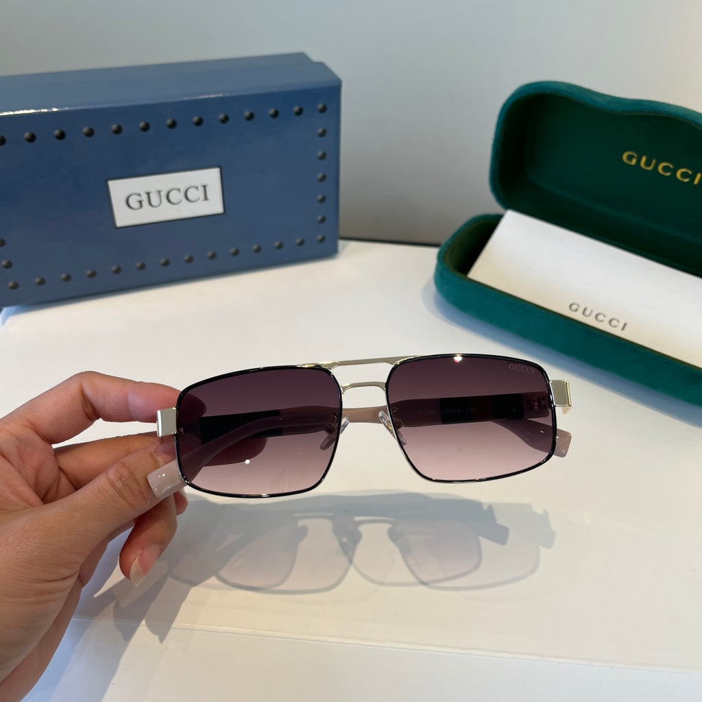 Gucci Oversized Silver Lens Sunglasses for Women - 866916 - detail image 5