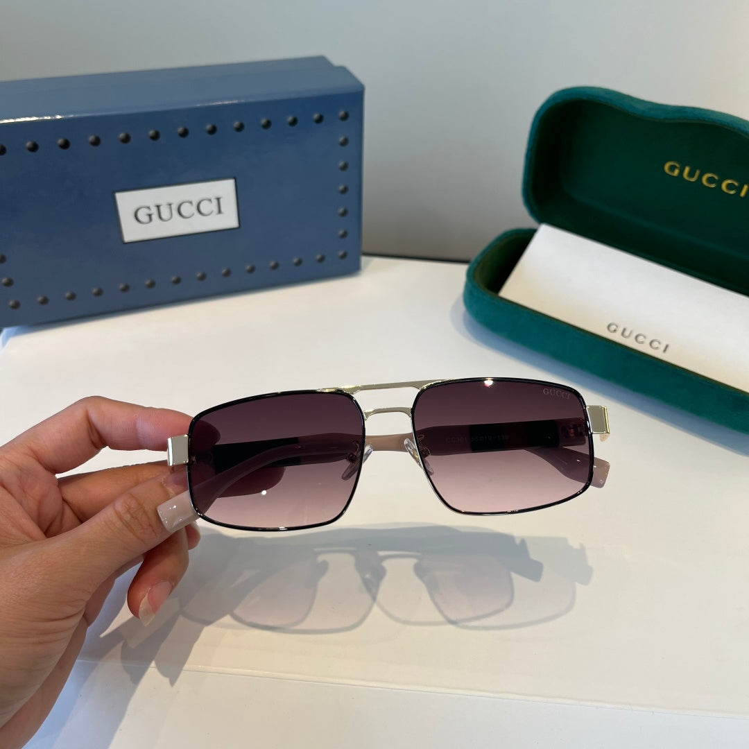 Gucci Oversized Silver Lens Sunglasses for Women - 866916 - detail image 5