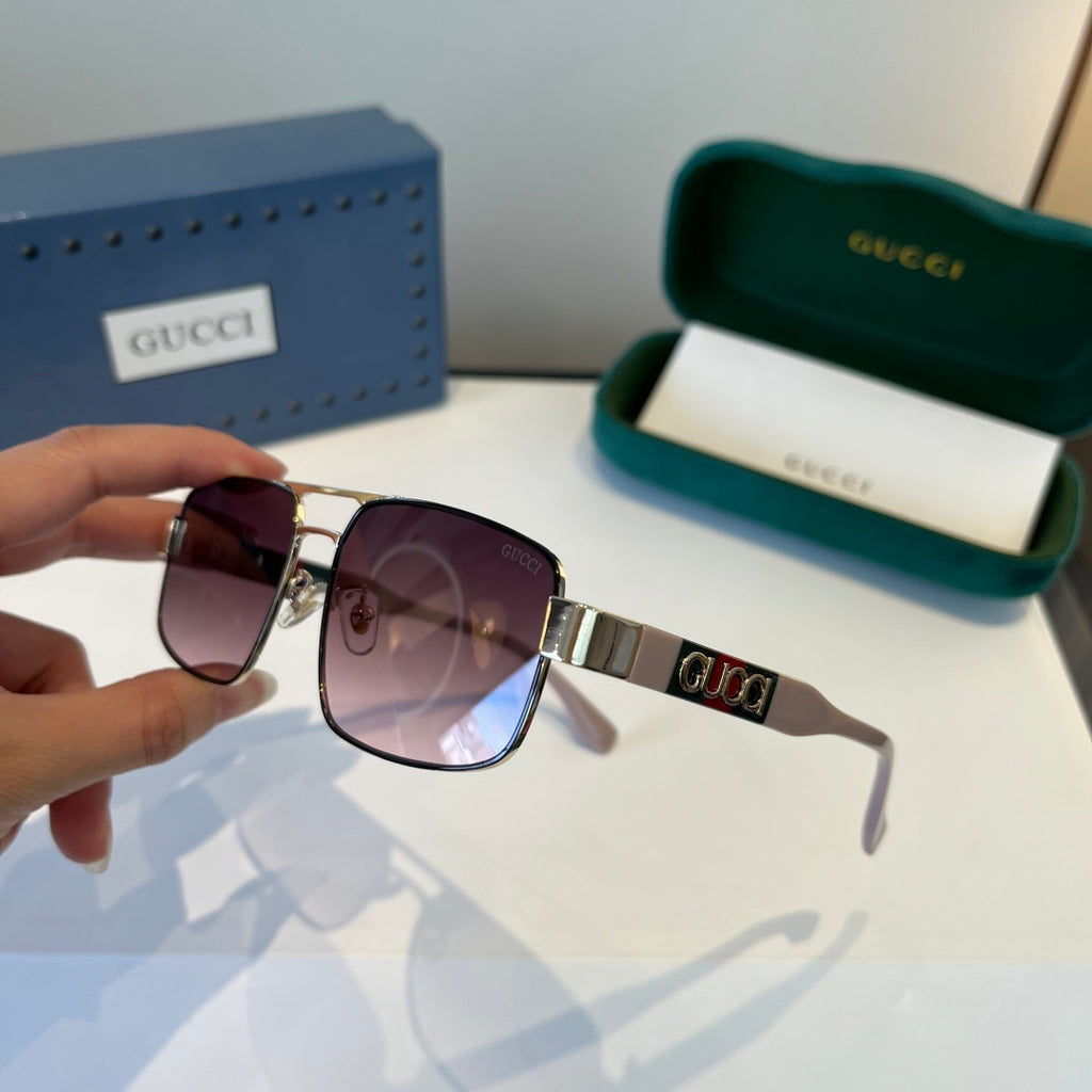 Gucci Oversized Silver Lens Sunglasses for Women - 866916 - detail image 4