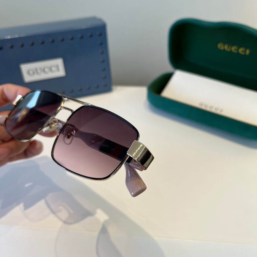 Gucci Oversized Silver Lens Sunglasses for Women - 997569 - detail image 7