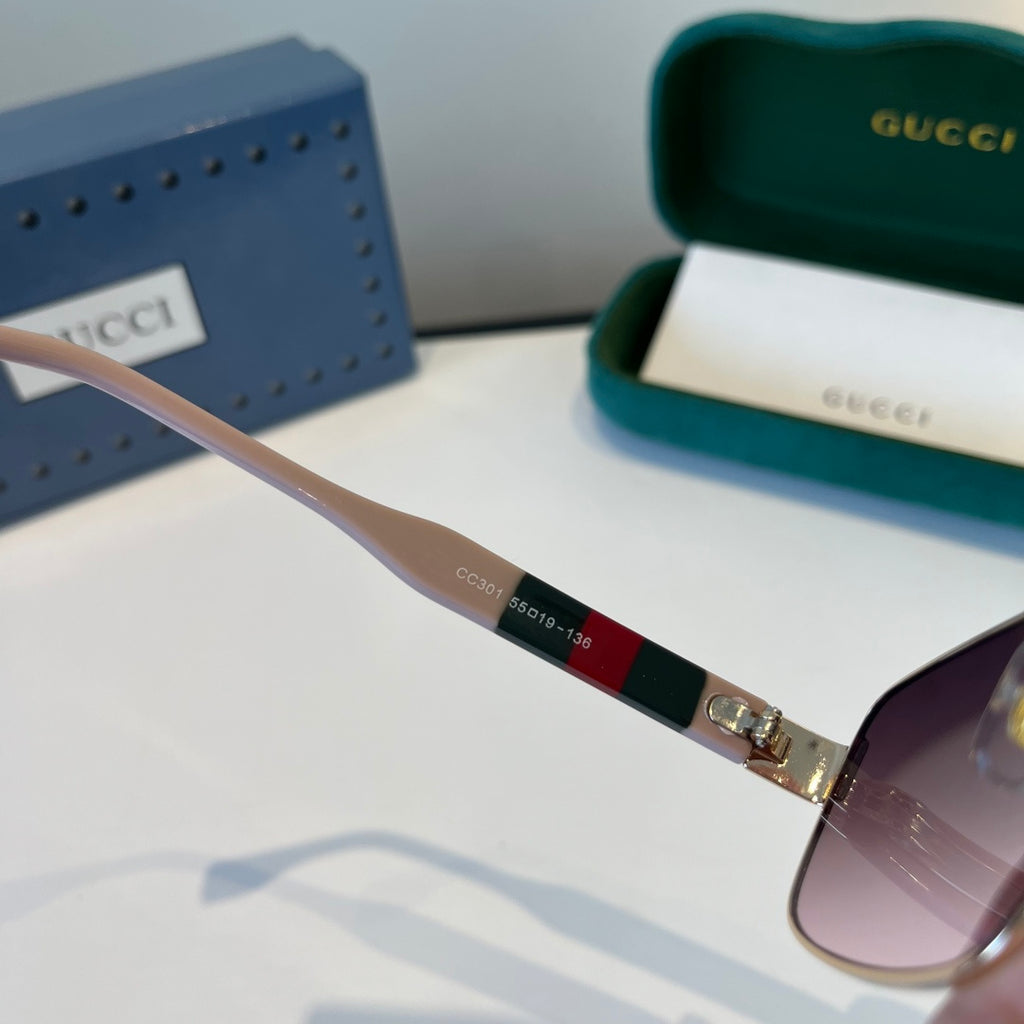 Gucci Oversized Silver Lens Sunglasses for Women - 997569 - detail image 11