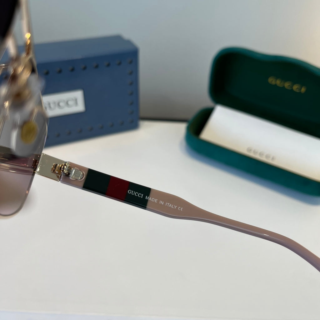 Gucci Oversized Silver Lens Sunglasses for Women - 997569 - detail image 10