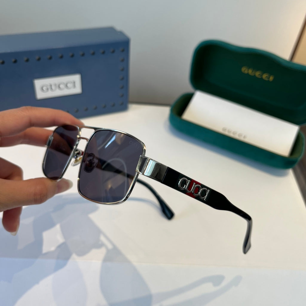 Gucci Oversized Silver Lens Sunglasses for Women - 997570 - detail image 4