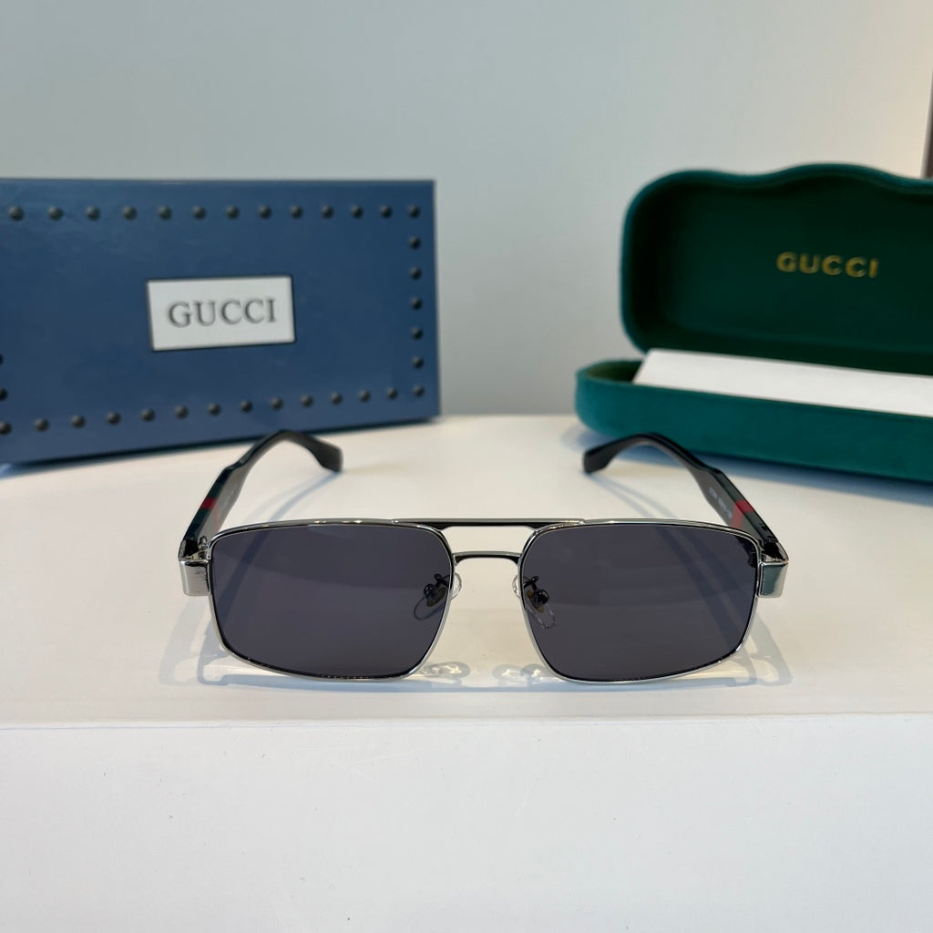 Gucci Oversized Silver Lens Sunglasses for Women - 866917 - detail image 2