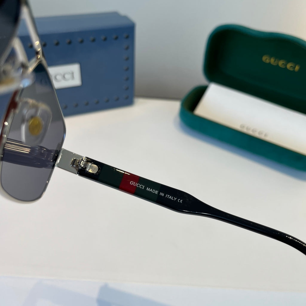 Gucci Oversized Silver Lens Sunglasses for Women - 997570 - detail image 5