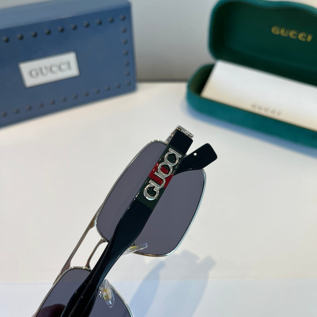 Gucci Oversized Silver Lens Sunglasses for Women - 997570 - detail image 7