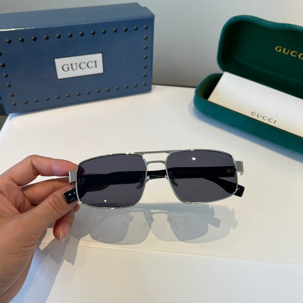 Gucci Oversized Silver Lens Sunglasses for Women - 997570 - detail image 10