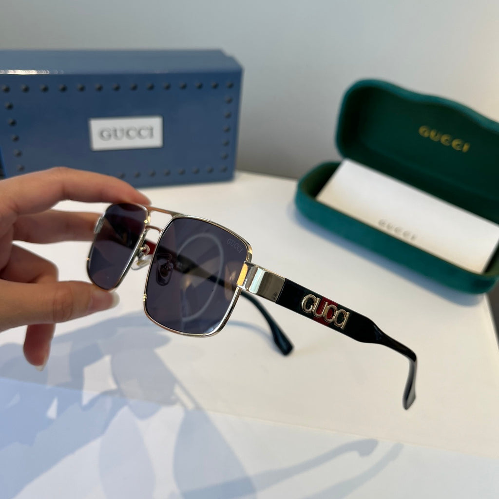 Gucci Oversized Silver Lens Sunglasses for Women - 997571 - detail image 4