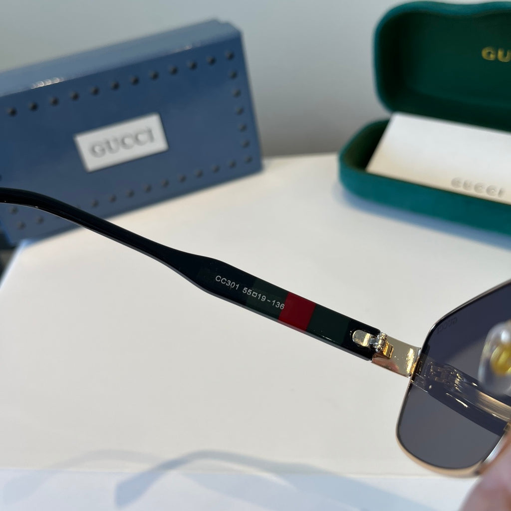 Gucci Oversized Silver Lens Sunglasses for Women - 866918 - detail image 10