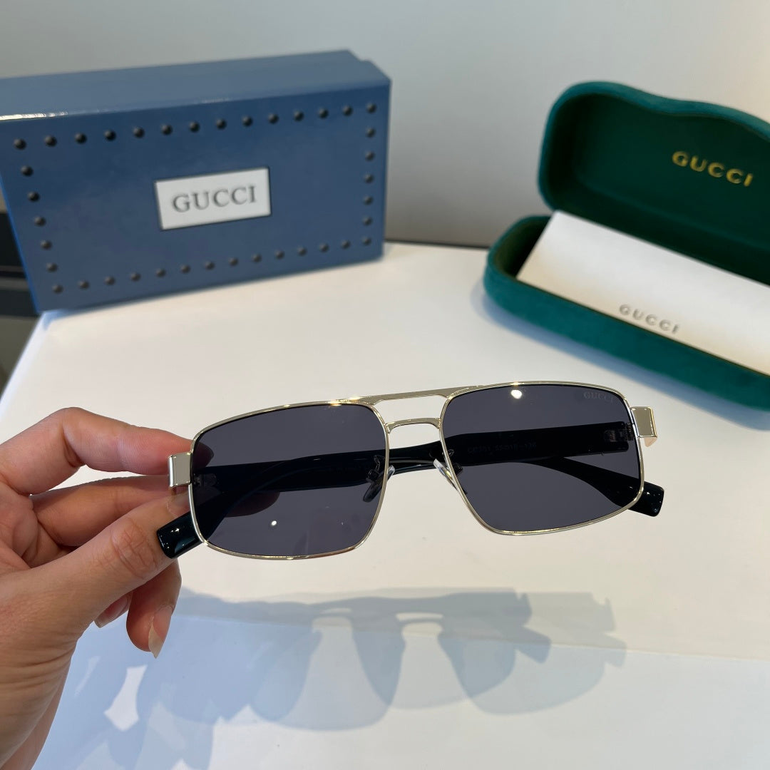 Gucci Oversized Silver Lens Sunglasses for Women - 997571 - detail image 6