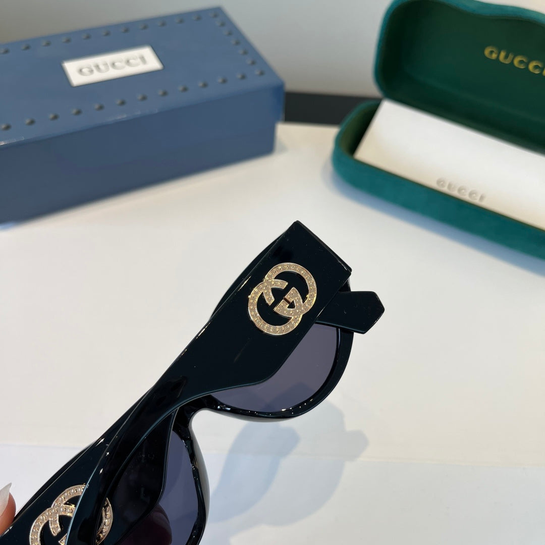 Gucci Cat-Eye Black Lens Sunglasses for Men & Women - 866922 - detail image 8