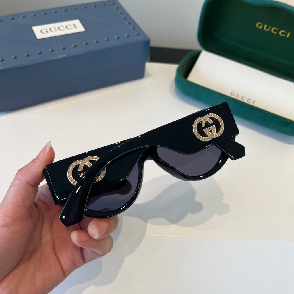 Gucci Cat-Eye Black Lens Sunglasses for Men & Women - 866922 - detail image 7