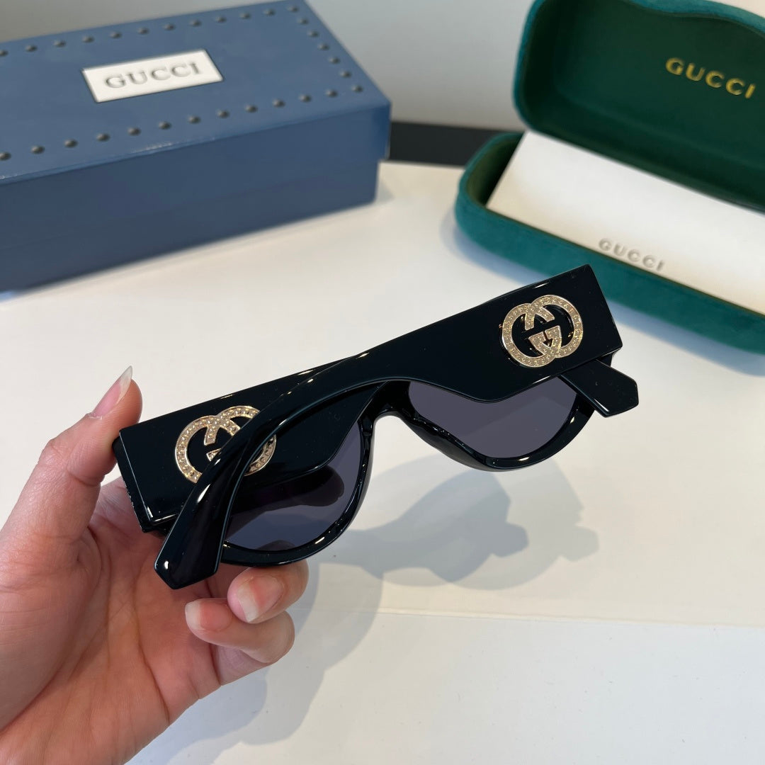 Gucci Cat-Eye Black Lens Sunglasses for Men & Women - 866922 - detail image 7