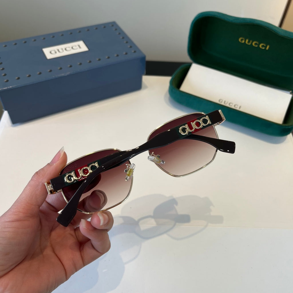 Gucci Oversized Silver Lens Sunglasses for Women - 997577 - detail image 7