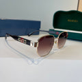 Gucci Oversized Silver Lens Sunglasses for Women - 997577