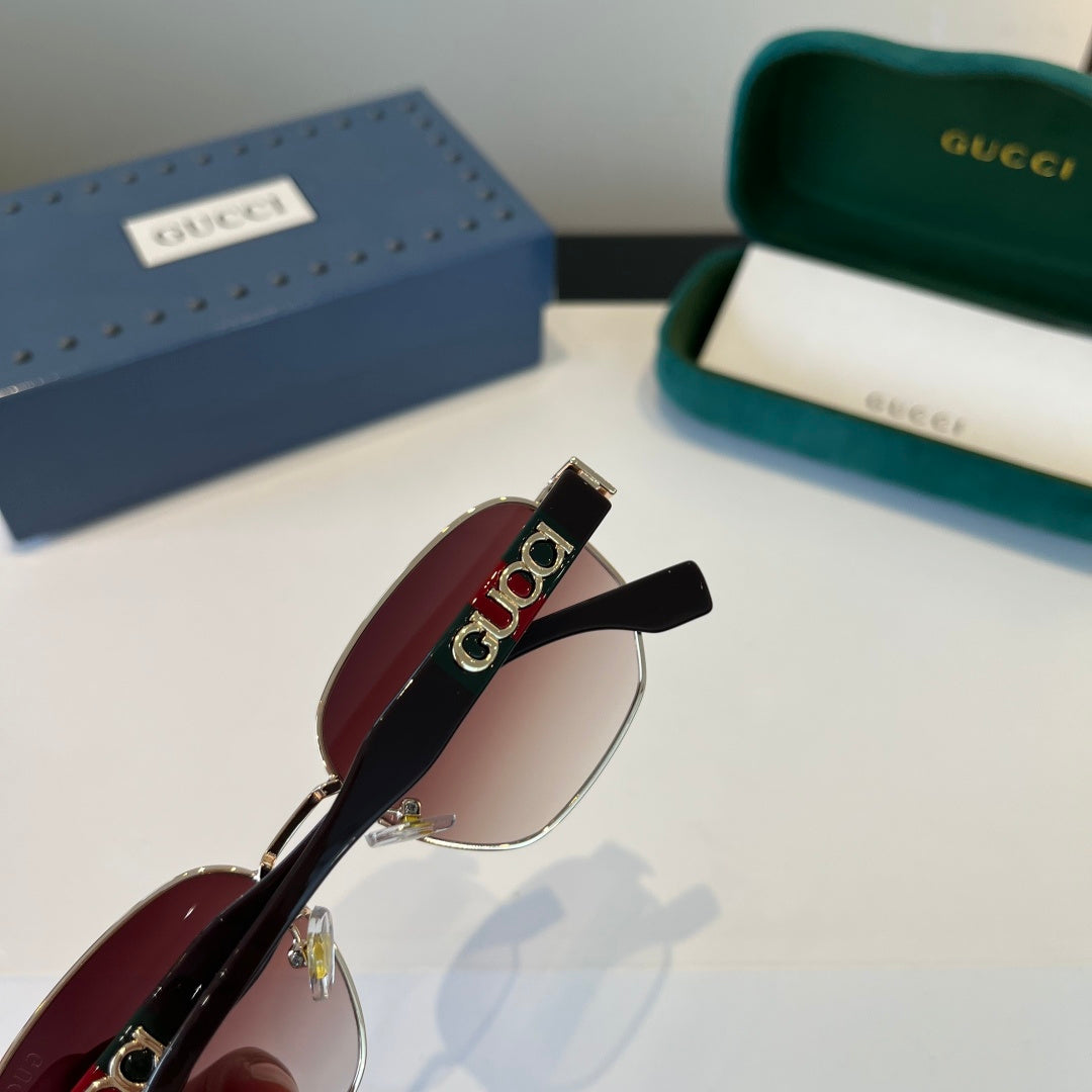 Gucci Oversized Silver Lens Sunglasses for Women - 997577 - detail image 6