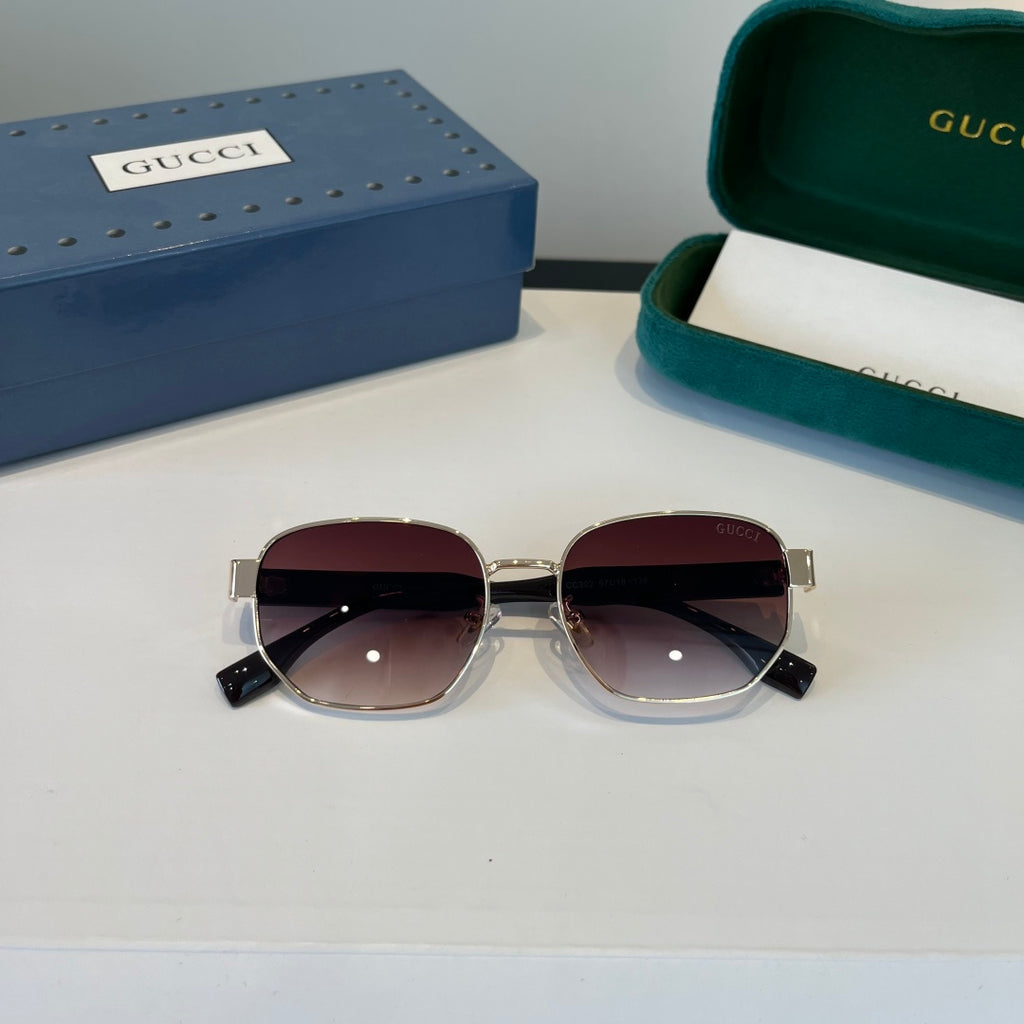 Gucci Oversized Silver Lens Sunglasses for Women - 997577 - detail image 9