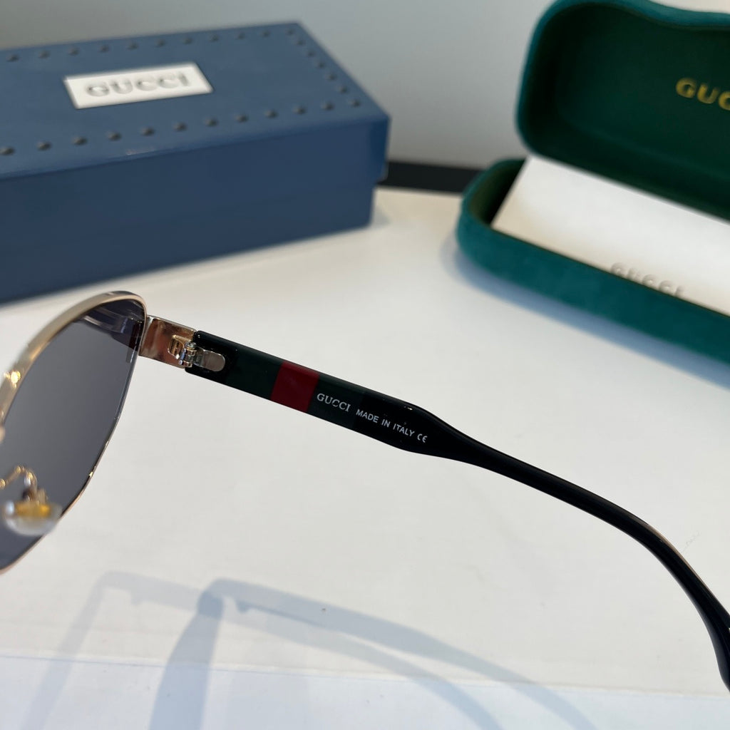 Gucci Oversized Silver Lens Sunglasses for Women - 866925 - detail image 4
