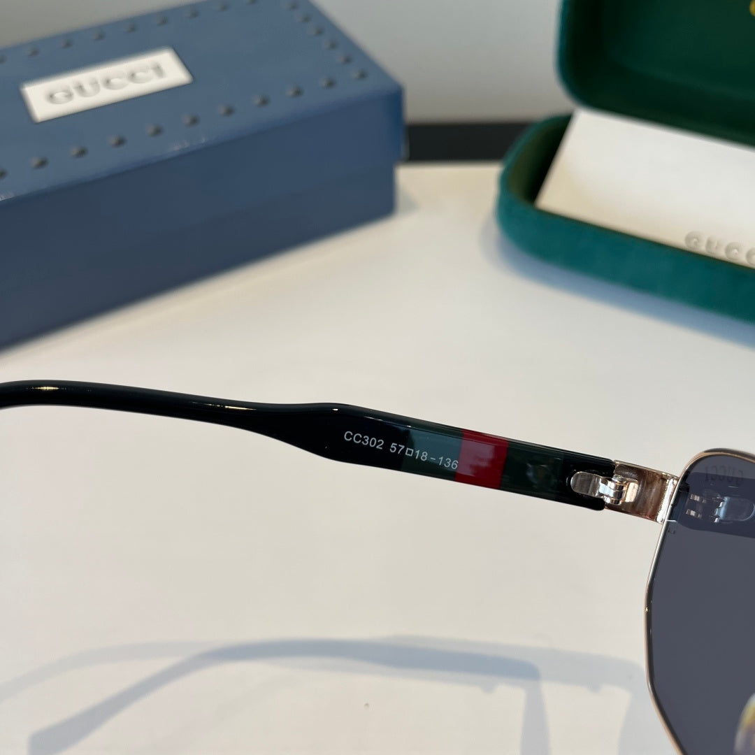Gucci Oversized Silver Lens Sunglasses for Women - 866925 - detail image 5