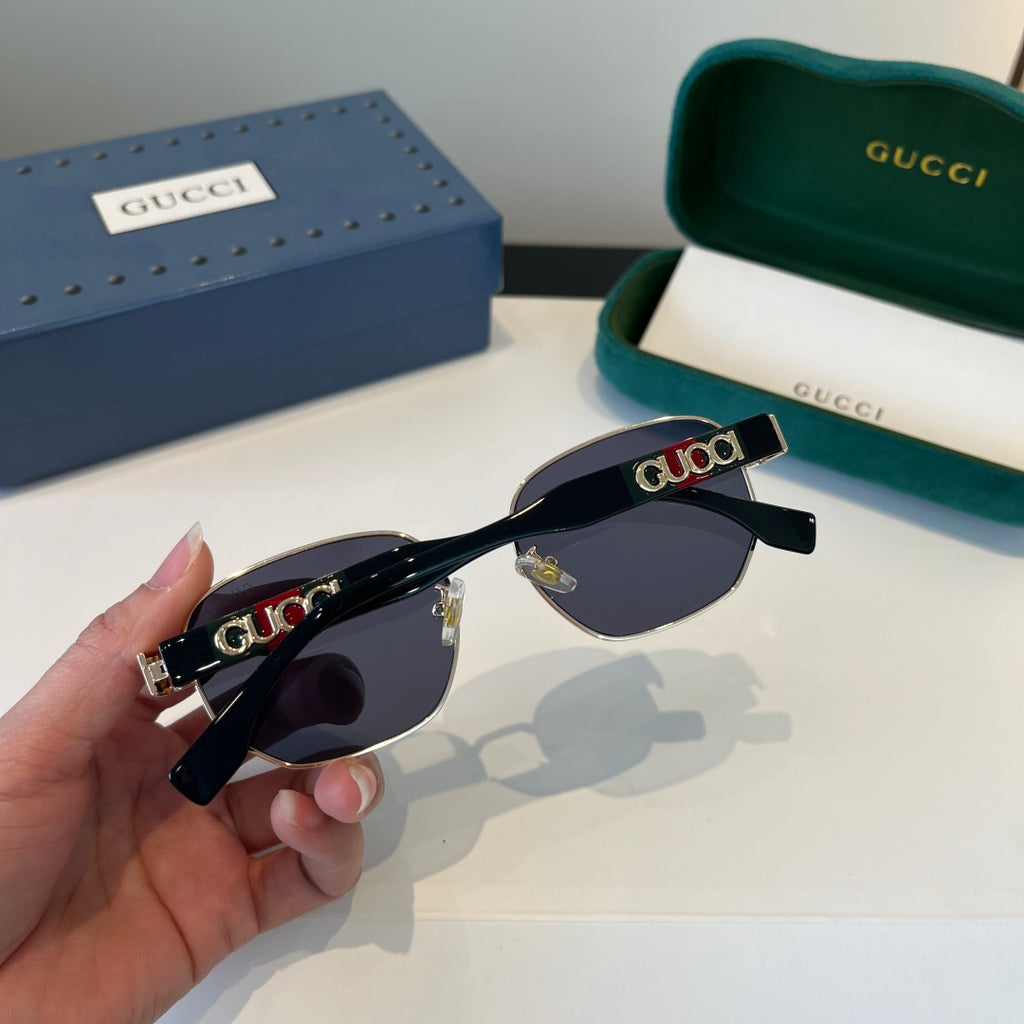 Gucci Oversized Silver Lens Sunglasses for Women - 997578 - detail image 7