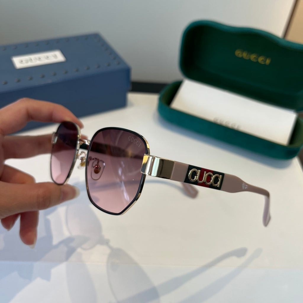 Gucci Oversized Silver Lens Sunglasses for Women - 997579 - detail image 4