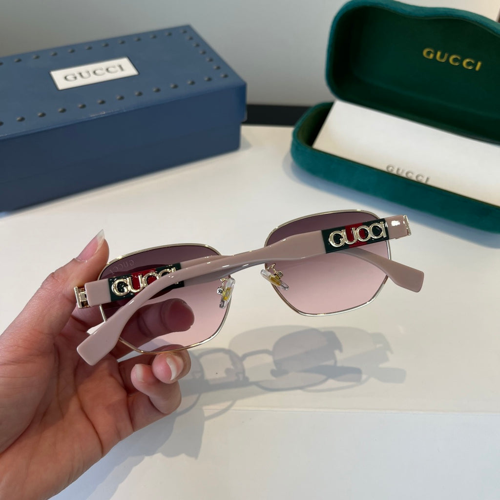 Gucci Oversized Silver Lens Sunglasses for Women - 997579 - detail image 8