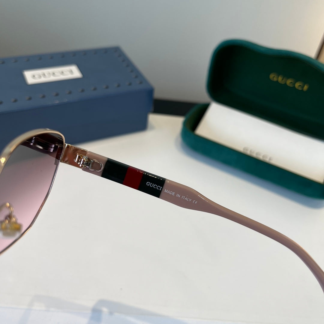 Gucci Oversized Silver Lens Sunglasses for Women - 997579 - detail image 5